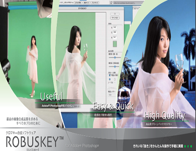 画像処理システム　クロマキー合成ソフトウェア ROBUSKEY®